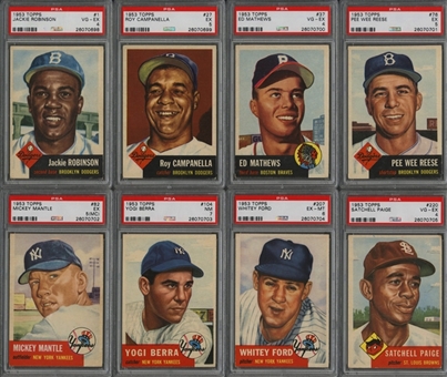 1953 Topps Baseball Near Set (273/274) Including Ten Signed Cards (PSA/DNA)